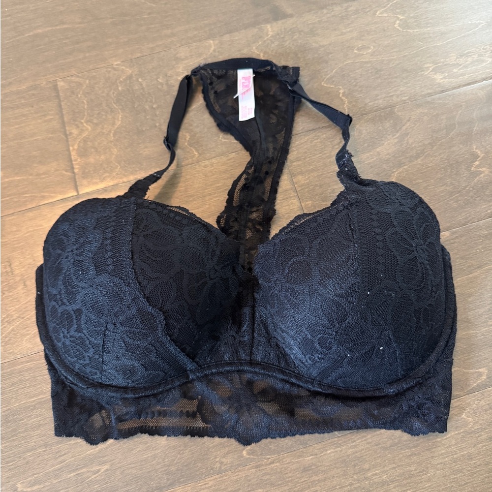 PINK Victoria's Secret Black Lace Bra